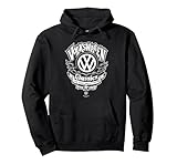 Logo Volkswagen Flaming VW Biker Sweat à Capuche, Unisexe pour Adultes, Noir, XL