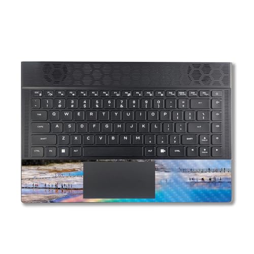 Image of MightySkins Carbon Fiber Skin Compatible with Alienware X14 R2 (2023) Full Wrap Kit - Prismatic Spring | Protective, Durable Textured Carbon Fiber Finish | Easy to Apply | Made in The USA