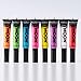 Moon Glow Neon UV Mascara | Set of 8 | Bright Neon Color, Glows under Blacklights/UV Lighting | Neon Make up
