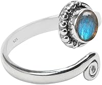 Vista 59 de Anillo de dedo del pie de piedra preciosa de plata de ley 925, joyería para el cuerpo, anillo de dedo del pie de la mano de la mano de la piedra