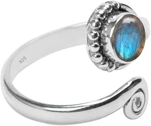 Miniatura 59 de Anillo de dedo del pie de piedra preciosa de plata de ley 925, joyería para el cuerpo, anillo de dedo del pie de la mano de la mano de la piedra