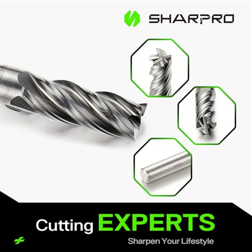 Image of 6mm Shank End Mill Set 6mm Cutting Dia. 4 Flutes AlCrN Coated Carbide Square CNC End Mills, Apply for Alloy Steel, Stainless Steel, and Various Cast Iron (5PCS)