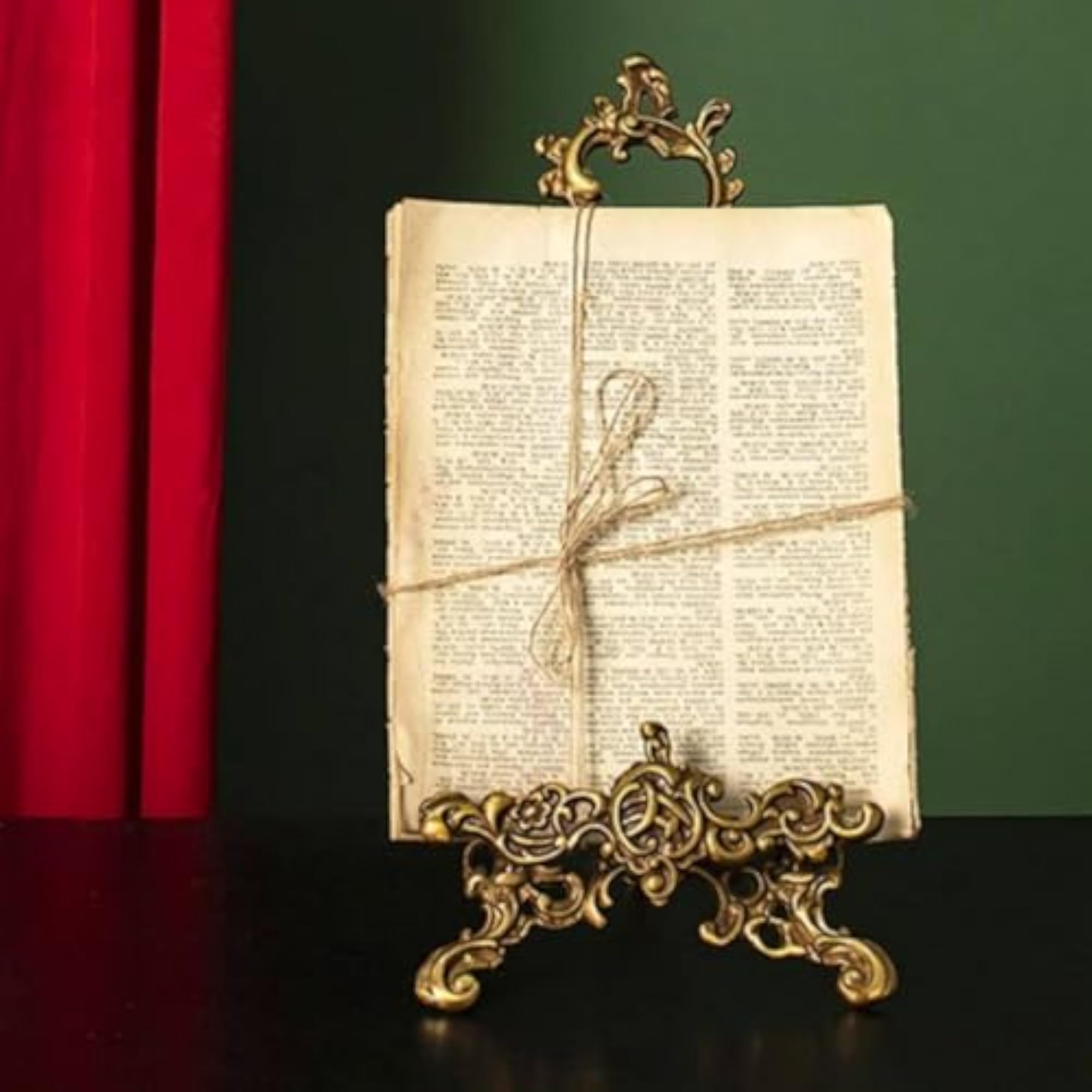 Ornate Brass Easel Display Stand