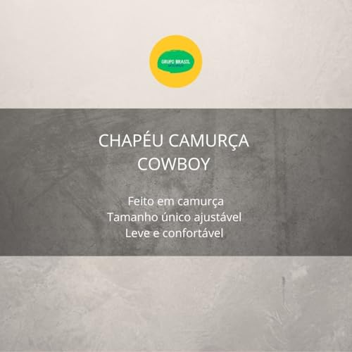 Chapéu Camurça UNISSEX | Festa Junina Vaquejada Country Fazendeiro | Aba Média | 5 PONTOS@ (Preto)