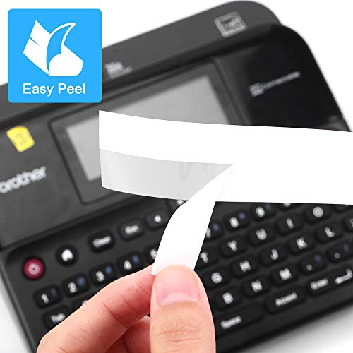 Buyalot Compatible Label Tape Replacement For Brother Ptouch Tze 24Mm Laminated 1 Inch Tape Tze251 Tze451 Tze551 Tze651 Tze751 For Brother Pt-D600 Pt-P700 (Black On White/Red/Blue/Yellow/Green) 5-Pack #TOP2