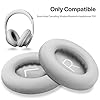 HATOFES Coussinets pour Casque Bose 700 avec Suppression du Bruit (NC700) - Coussinets de Rechange en Cuir synthétique Souple, Mousse à mémoire de Forme Luxueuse (1 Pair Grey Earpads)