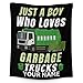Personalized Garbage Truck Blanket with Name - Soft, Fuzzy & Warm - 50