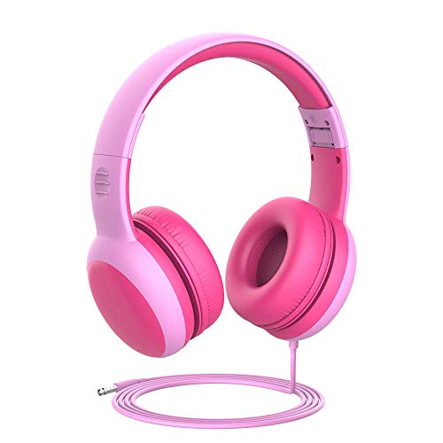 gorsun Kids Headphones with Limited Volume, Cat Ear Toddler Headphones, Wired Headphone Over Ear for Boys and Girls,Stereo Sound Foldable 3.5mm Headset for Children by gorsun - Used condition - US$11.09
