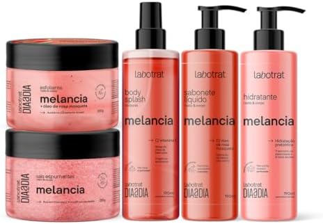 Kit de Banho Corporal Feminino Melancia Com Body Splash Labotrat Dia a Dia