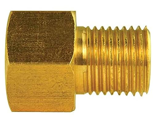 Brass Adapter, Female(7/16-24 Inverted), Male(1/2-20 Inverted), 1/card
