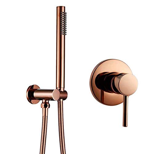 Ensemble de douche complet or rose pour rénover une salle de bain moderne - 3