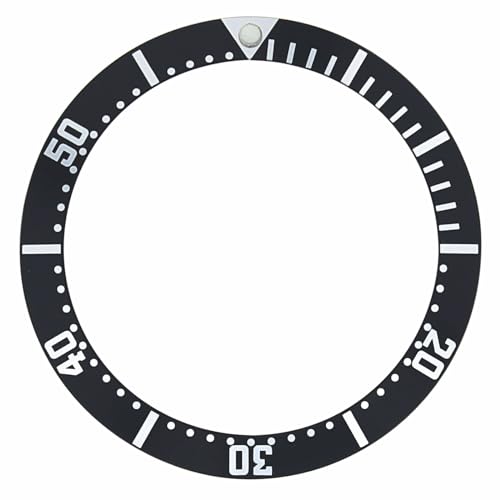 Ewatchparts Bezel Insert Compatible With Omega Seamaster Midsize Watch Black Swiss