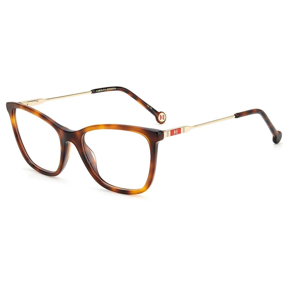 Carolina Herrera Ch 0071 05L/18 HAVANA 2 Eyewear Women's Acetate, Standard, 54