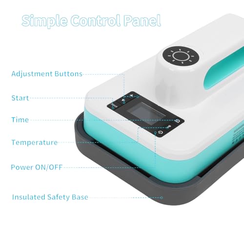 Mini prensa térmica portátil 330W ajustable miniatura 6