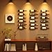 X-cosrack DIY 12 Bottles Wall Mounted Wine Rack, Detachable Wine Storage Organizer, Used Alone or A Set of 4, Wall Wine Display, for Kitchen, Dining Room, Bar, Wine Cellar