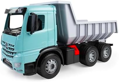 Lena Giga Trucks Muldenkipper Mercedes-Benz Arocs 67 cm – Kipplaster Spielzeug ab 3 Jahren, Outdoor Fahrzeug mit Stahlachsen, Made in Europe
