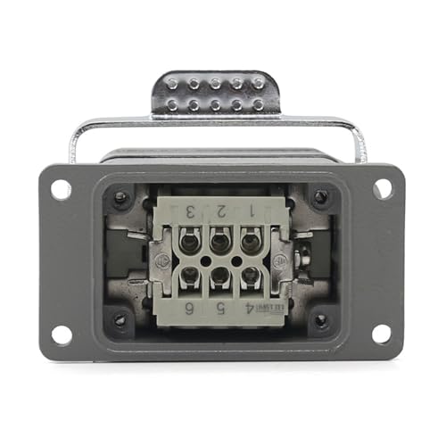 Conector pesado rectangular HKOEVJEI 16A 6 pines lateral miniatura 5