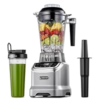 AMZCHEF Blenders for Kitchen, MAX 2400W Smoothie Blender with 2 Way,1.8L Jug & 600ml Portable Bottle,4 Functions and 3 Speeds, for Frozen Drinks,Smoothies, Ice Cream, Soup