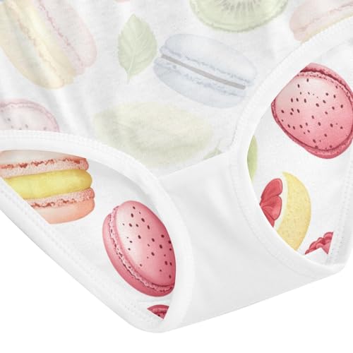 ZZKKO Macaron Fruit Colorful Girls Underwear Toddler Panties for Girls Comfort Brief Size 8Y4