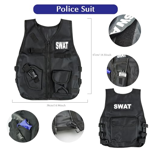 Disfraz de Policía para Niños con Casco y Accesorios miniatura 5