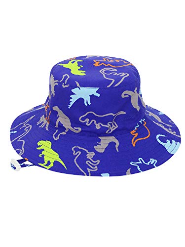 Image of Baby Sun Hat UPF 50+ Sun Protective Toddler Bucket Hat Summer Kids Beach Hats Wide Brim Outdoor Play Hat for Boys Girls