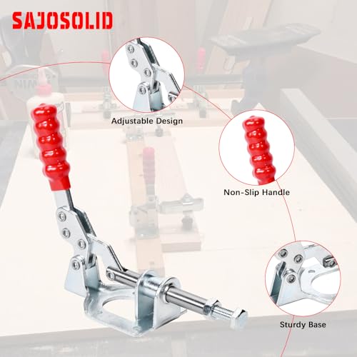 Image of 2-Pack, 302F Push Pull Toggle Clamp, 300 lb Holding Capacity