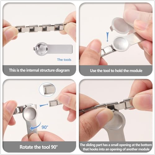 Italian Charms Bracelet Stainless Steel 9mm Link Handmade DIY Module Jewelry Gifts for Women Men2