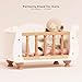 Le Toy Van - Educational Wooden Toy Role Play Beautiful Sleigh Doll Cot & Crib | Girls Pretend Play Toy Pram Playset - for Ages 3+
