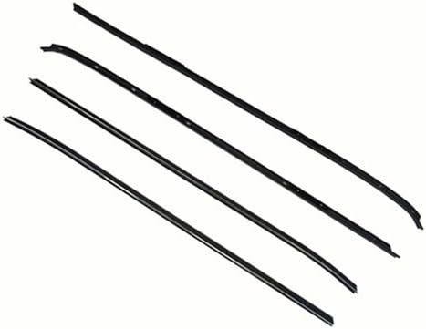 1970-1981 Window Felts Set, Flat Bead Outer And Flat Inners, 4 Pieces