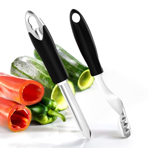 Jalapeno Pepper Corer & Zucchini/Cucumber Corer, Set of 2, Newness