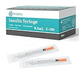 Jeringas, 0.5ml U-100 30G 5/16" (8mm), Pack of 100