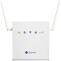 Digicom 4G LiteRoute - Router LTE Cat4, 150Mbps download e 50Mbps Upload 4G