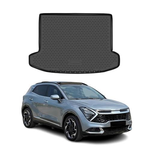 OMAC Tapis de Coffre Compatible avec Kia Sportage GT-Line NQ5 2022-2024 en Caoutchouc Noir
