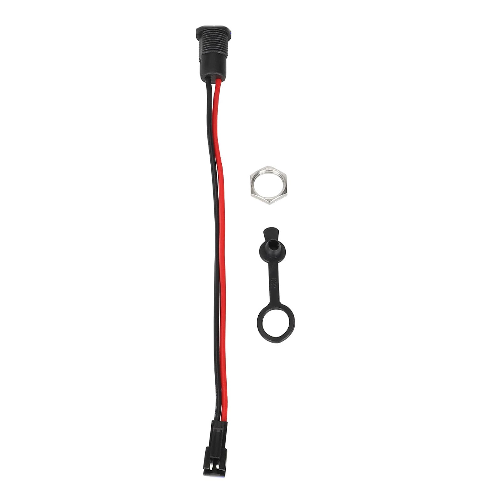 Connecteur De Charge 5.5x2.1mm Pour Scooter Électrique - Port Femelle Imperméable Avec Bouchon Anti-poussière