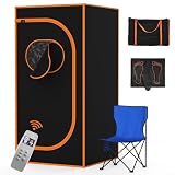 Winking Portable Infrared Sauna for Home with Infrared lamp, Sauna Tent, Foot Heating Pad, Dry Infrared Sauna Box for Full Body, Personal Home Spa