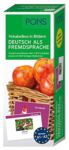 PONS Vokabelbox in Bildern Deutsch als Fremdsprache: Schnell und effizient über 1.000 Vokabeln lernen mit 800 farbigen Bildkarten: Schnell und ... farbigen Bildkarten. Mit Zugang zu PONS-App.