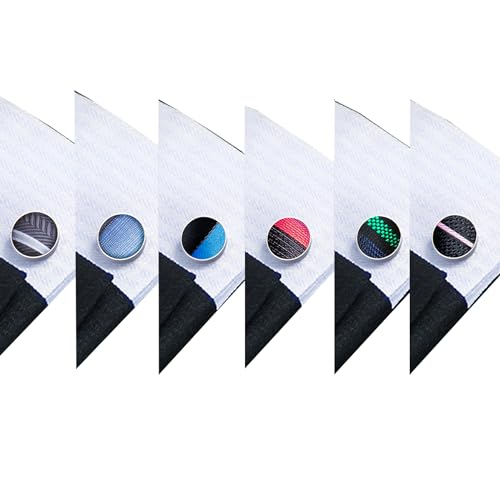 Image of Barry.Wang 6 PCS Men Ties Set Silk Business Fashion Woven Necktie Handkerchief Cufflinks Paisley Stripe Wedding Party
