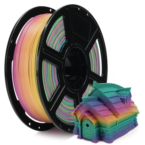 Image of FLASHFORGE Rapid PLA Gradient Filament 1.75mm Rainbow Candy, Transform Colors Smoothly & Fast, High Speed PLA 3D Printer Filament, Experience Exceptional Performance with 500mm /s Fast Printing