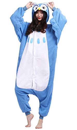 Adulte Pyjama Animal Cosplay Kigurumi Unisexe Vêtements de Nuit Onesie Hibou pour Hauteur 140-187 cm