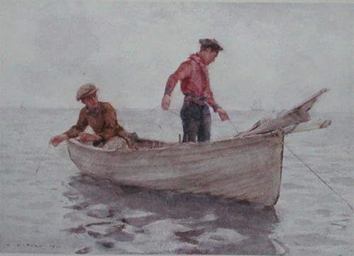 Lienzo Ragazzi che pescano al largo di Newlyn para regalo de decoración