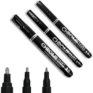 Nuryme Vloeibare Chrome Refill, Zilver Art Liquid Mirror Chrome Marker Reflecterende kleur pen voor kunst en…