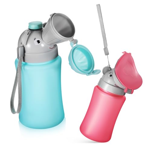 TENDYCOCO 2個 用携帯ポータブル小便器 漏れ防止設計付き 男女兼用トイレトレーニング用 軽量で旅行 車 公園の緊急時対応