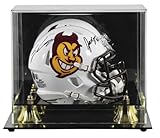 ASU Sam Leavitt & Jordyn Tyson Signed Speed Mini Helmet W/Case BAS Wit - Autographed College Mini Helmets