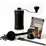 TRESTWAY - Molinillo Cafe Manual - 40 Ajustes para Moler Cafe Grano Natural - Incluye cuchara medidora, Limpiador y Recetario - Ideal para Regalo Hombre, amigo invisible o accesorios camper