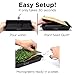 HAMAMA Microgreens Growing Kit Broccoli & Salad - Indoor Sprouts Mat - Seed Quilts Easy Setup Pack of 2 - Plastic Tray