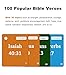 100 Memory Bible Verses Flash Cards (NIV, KJV)