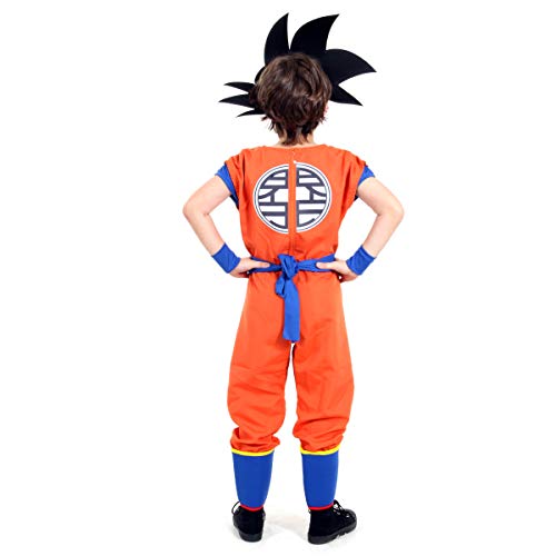 Fantasia Dragon Ball STD Infantil 938525-M, Laranja/Azul, Sulamericana Fantasias