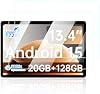 Protector de Pantalla para Teclast T65 Android 15 Tablet 13 Pulgadas, Anti-Rayaduras Dureza 9H Sensible al Tacto Bordes Redondeados 2.5D Sin Burbujas Fácil de Instalar, Paquete de 2. 2