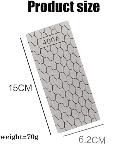 Image of Diamond Sharpening Stones, 400 Grit Honeycomb Surface, Durable Design, Ideal for Home and DIY Use,Sharpening Stone for Kitchen Knives, Outdoor Tools and Small Tools