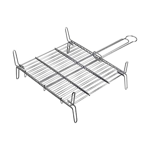 Divers Grille Double pour Barbecue - Zinc - 50x50 cm